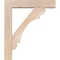 Ekena Millwork Olympic Block Smooth Bracket w/ Offset Brace, Douglas Fir, 5 1/2"W x 24"D x 28"H BKT0604X24X28OLY05SDF - alternate 2